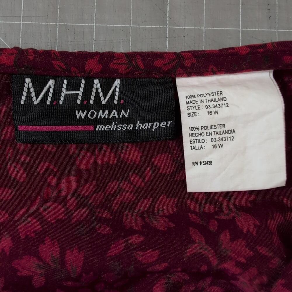 Vintage Y2K Melissa Harper MHM Sleeveless Sheath Dress Size 16W Retro Minimalist - Picture 4 of 9